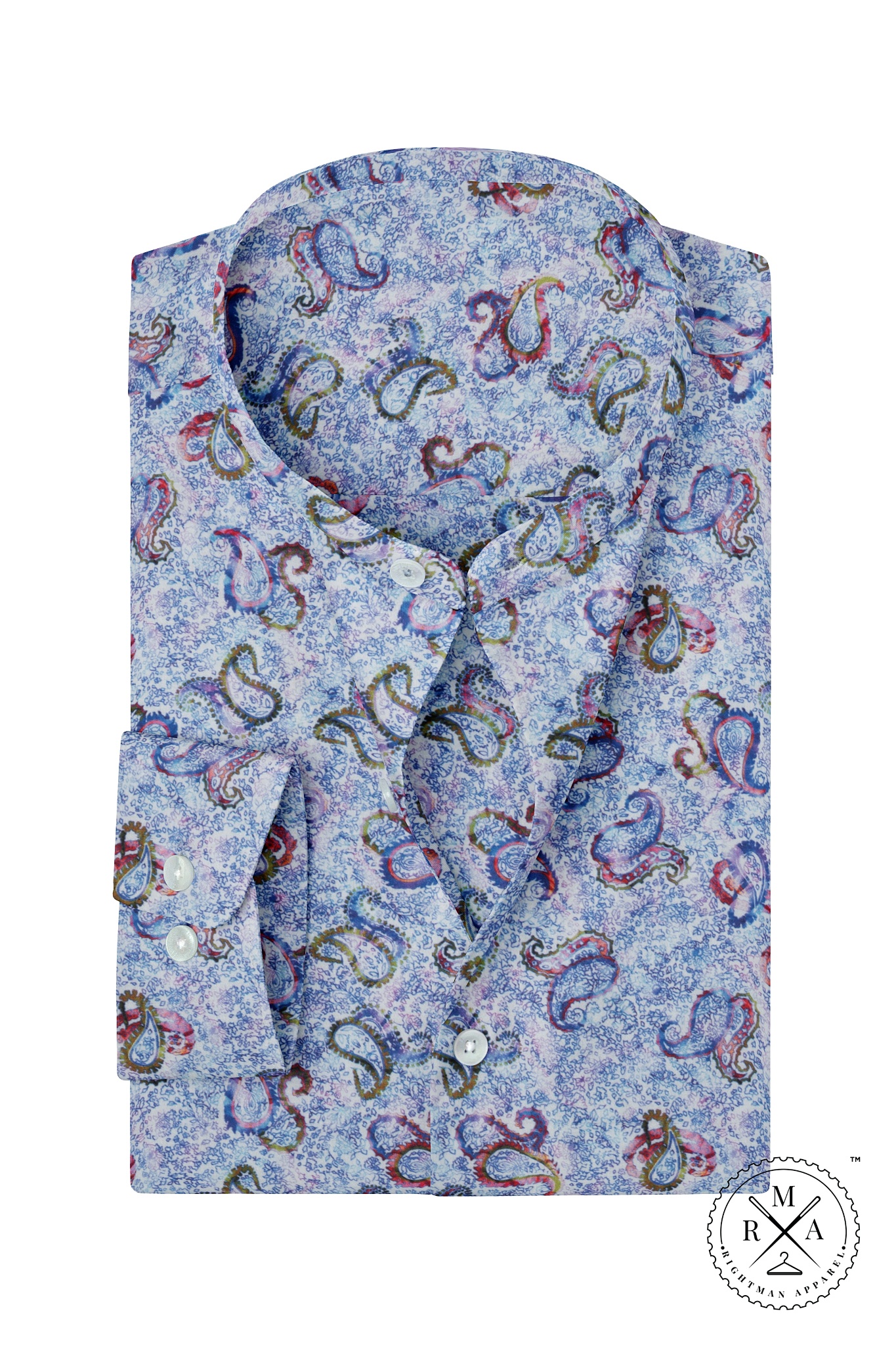 Sky Blue Printed Shirt SH246